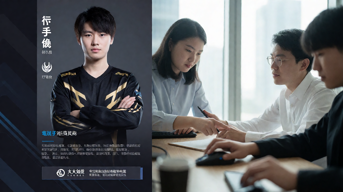 电竞选手职业形象照